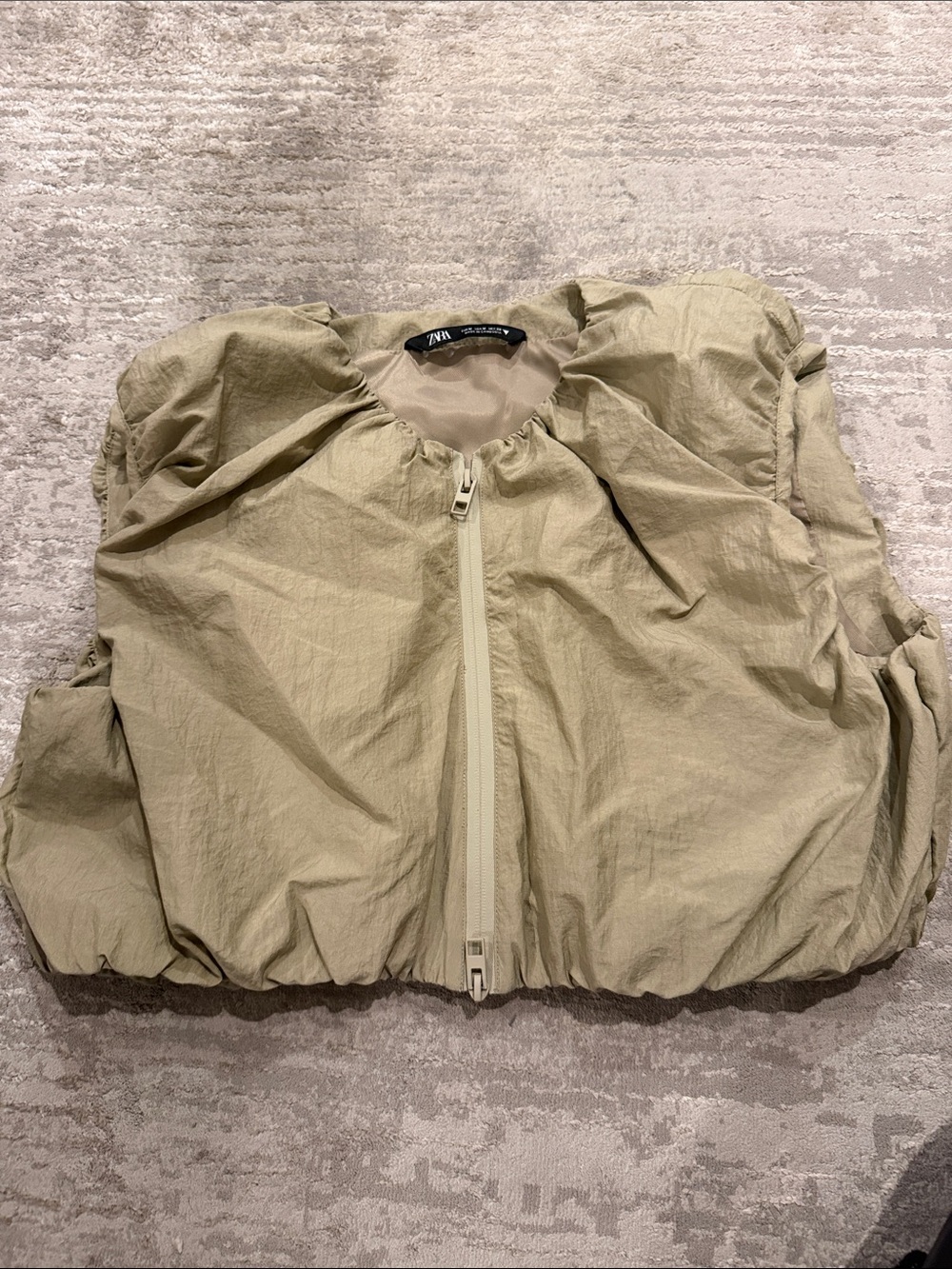 Zara Lightweight Olive Bomber Jacket